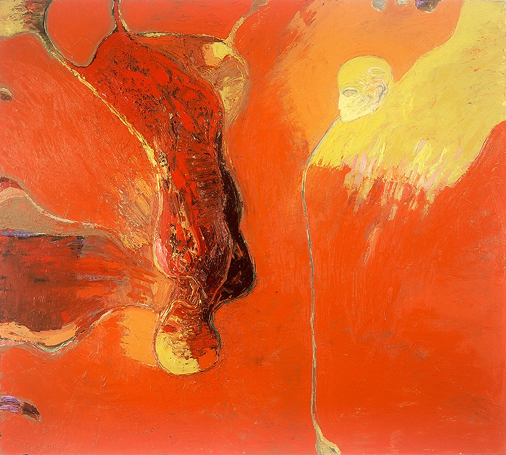 "Stürzen", Öl/LW, 200x180, 1997